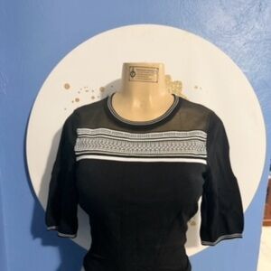 Black Top with White Accents